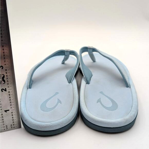 OluKai Ohana Water-Friendly Flat Sandals Women's Blue Size US W7 EU37 - Picture 4 of 11